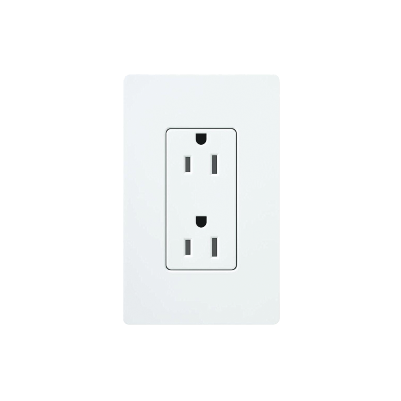 Tomacorriente, receptaculo convencional  120V, 15A, color blanco.