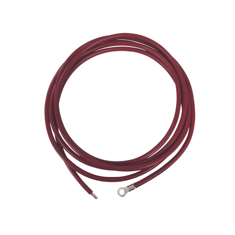 Cable para Controlador 3.0 m, Rojo, Calibre 8 AWG con Terminal de Ojo en un Extremo