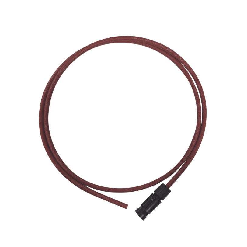 Cable Fotovoltaico, 1.5 m, Rojo, Calibre 10 AWG con Terminal MC4-M en un Extremo