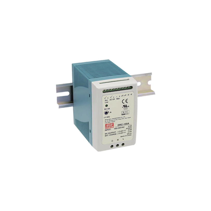 Fuente de poder Riel Din 24V, 100W con circuito de respaldo UPS