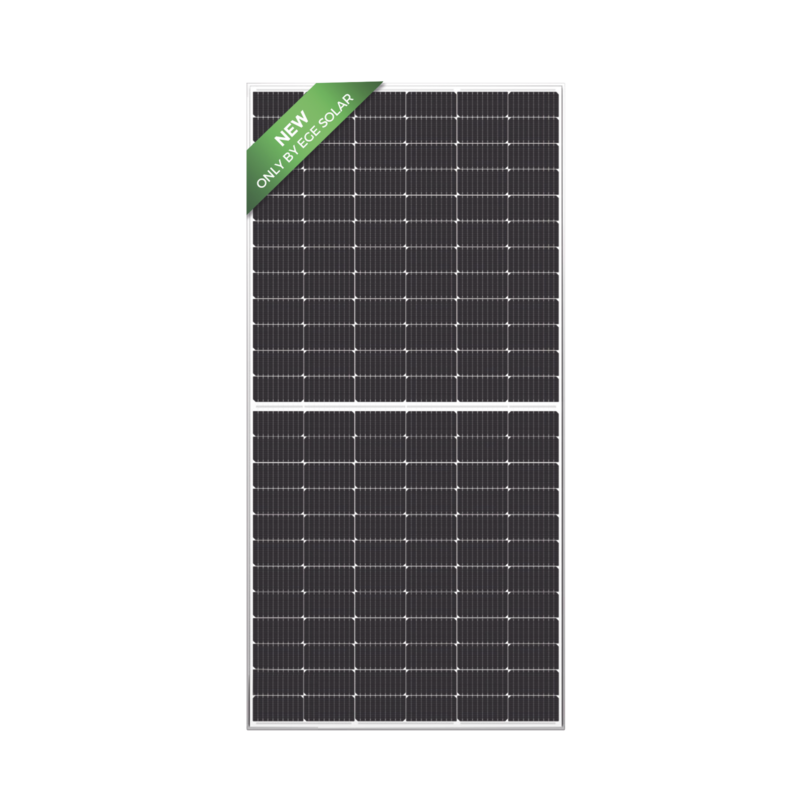 Modulo Fotovoltaico de 450 W Monocrsitalino de Celda Cortada Grado A PERC. 144 Celdas, Vidrio Templado de 3.2 mm