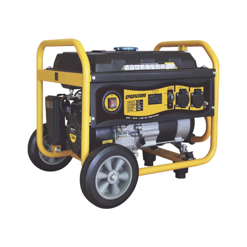 Generador a Gasolina 2.6kW, Jaula con Ruedas para Fácil Traslado