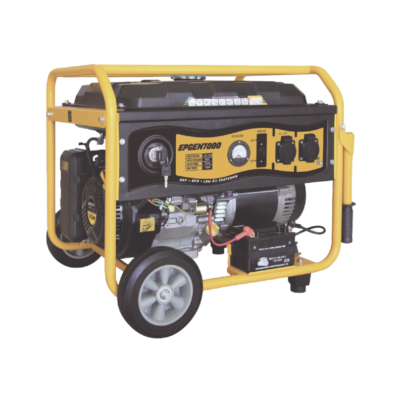 Generador a Gasolina 5.8KW, Jaula con Ruedas para Fácil Traslado y Encendido Electrónico