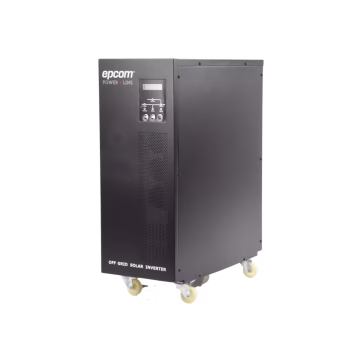 Inversor / Cargador para sistemas tipo isla de 192VCD/120VCA de 5000W onda sinusoidal pura con controlador MPPT. Administre una fuente fotovoltaica, la red eléctrica y recargue su banco de baterías y su consumo sin problemas.