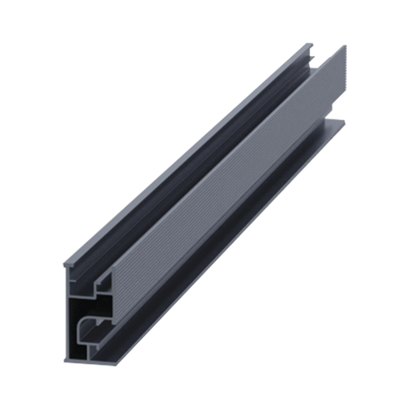 Riel 7 4200mm aluminio anodizado para montaje de módulos fotovoltaicos