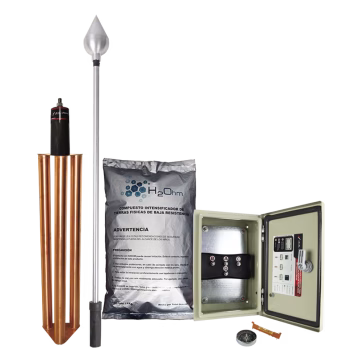 Kit de Pararrayo con Punta con Diámetro de Protección de 160 metros.