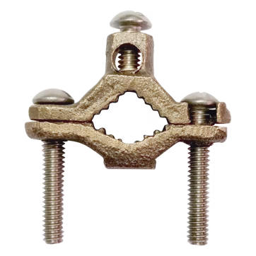 Conector para Tubo de hasta 1 1/4″ a cable Cal. 4 AWG. Ideal para Aterrizaje de Torres TZ