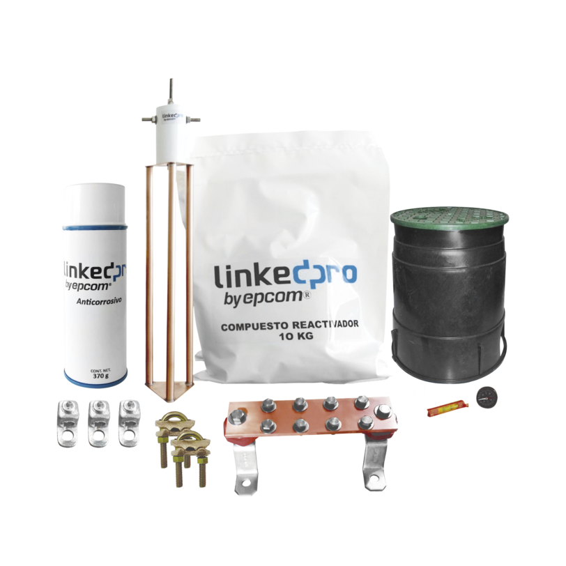 Kit de puesta a tierra LinkedPro, para protección de hasta 30 Amp.