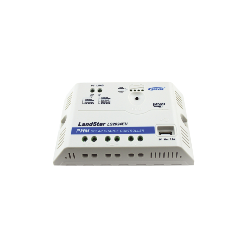 Controlador EPSolar PWM 12/24V 20 A, Salida USB