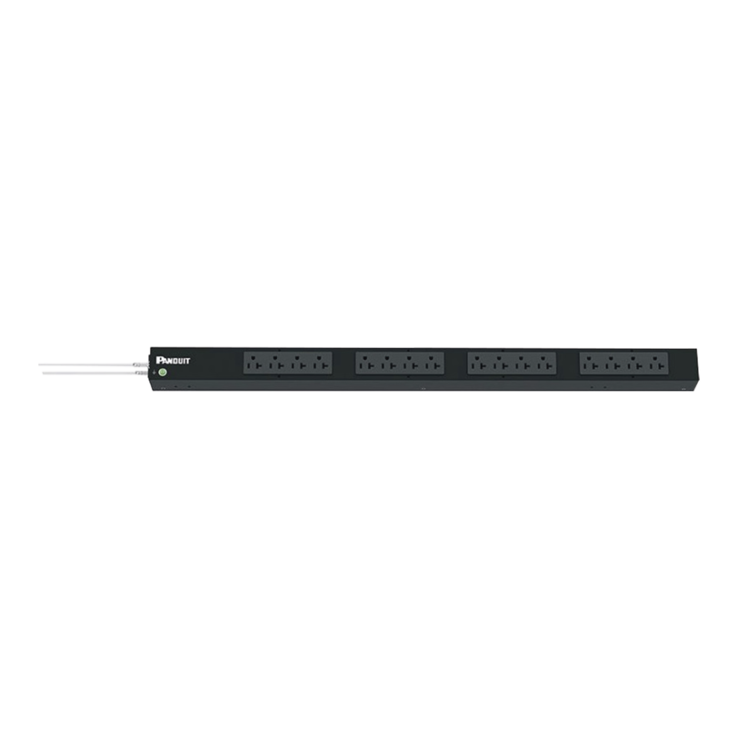 PDU Básico para Distribución de Energí­a, Enchufe de Entrada NEMA 5-20P, Con 16 Contactos NEMA 5-20R, de Instalación Vertical, 20 Amp, 120 Vca