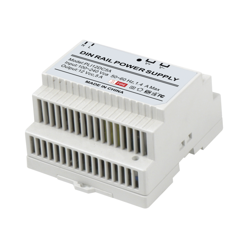 Fuente Industrial Epcom Power Line Tipo DIN Rail 12Vcd 5Amperes