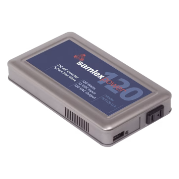 Inversor de corriente 120W, Ent: 12 Vcd, Sal: 120 Vca, de Uso 24/7 para Domos PTZ