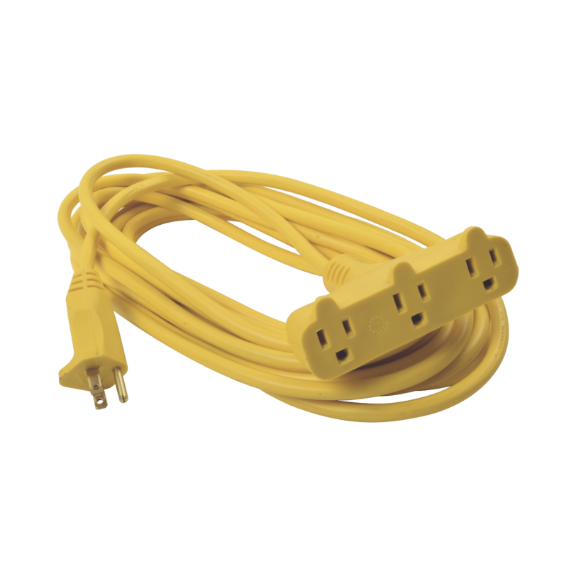 Extensión eléctrica 3 tomas abanico 127vca l-t-n 8m 13A max