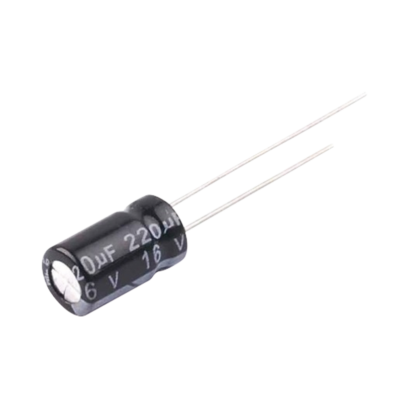 Capacitor Elecrolítico Radial, 220 µFd, 16 Vcd
