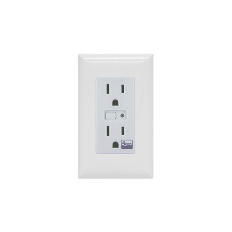 Tomacorriente con señal inalambrica Z-WAVE, requiere agregarse a un HUB HC7, puede ser un panel de alarma L5210, L7000 con Total Connect