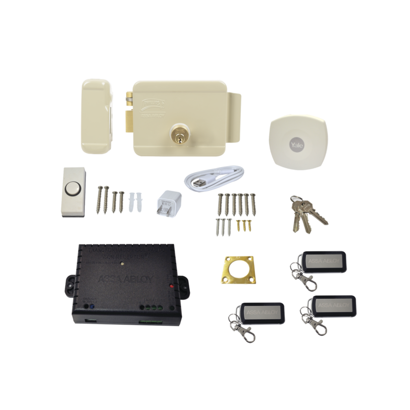 Kit Cerradura Eléctrica 321DC  Izquierda y Hub para Apertura a través de Smartphone en cualquier parte del mundo