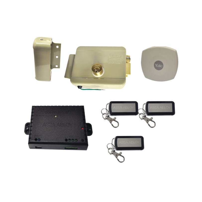 Kit Cerradura Eléctrica 321DC  Derecha y Hub para Apertura a través de Smarphone en cualquier parte del mundo