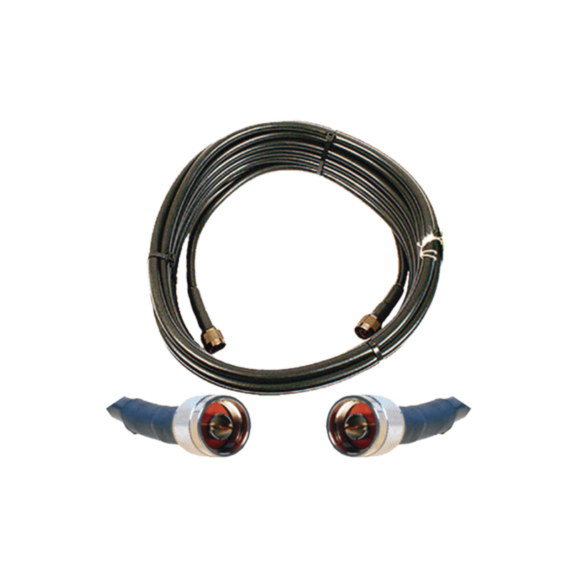 Jumper Coaxial con Cable Wilson-400 | Conector N Macho en los extremos | 15.24 metros de longitud.