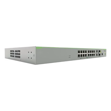 Switch PoE+ Administrable CentreCOM FS980M, Capa 3 de 16 Puertos 10/100 Mbps + 2 puertos RJ45 Gigabit/SFP Combo, 250W