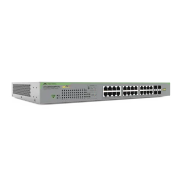 Switch PoE+ Administrable CentreCOM GS970M, Capa 3 de 8 Puertos 10/100/1000 Mbps + 2 SFP Gigabit, 124 W