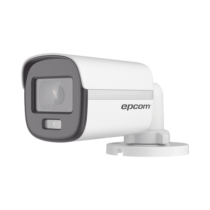 Bala TURBOHD 1080p / Imagen a color 24/7 / Lente 2.8 mm / METAL / Luz Blanca 20 mts / Exterior IP67 / TVI-AHD-CVI-CVBS / dWDR