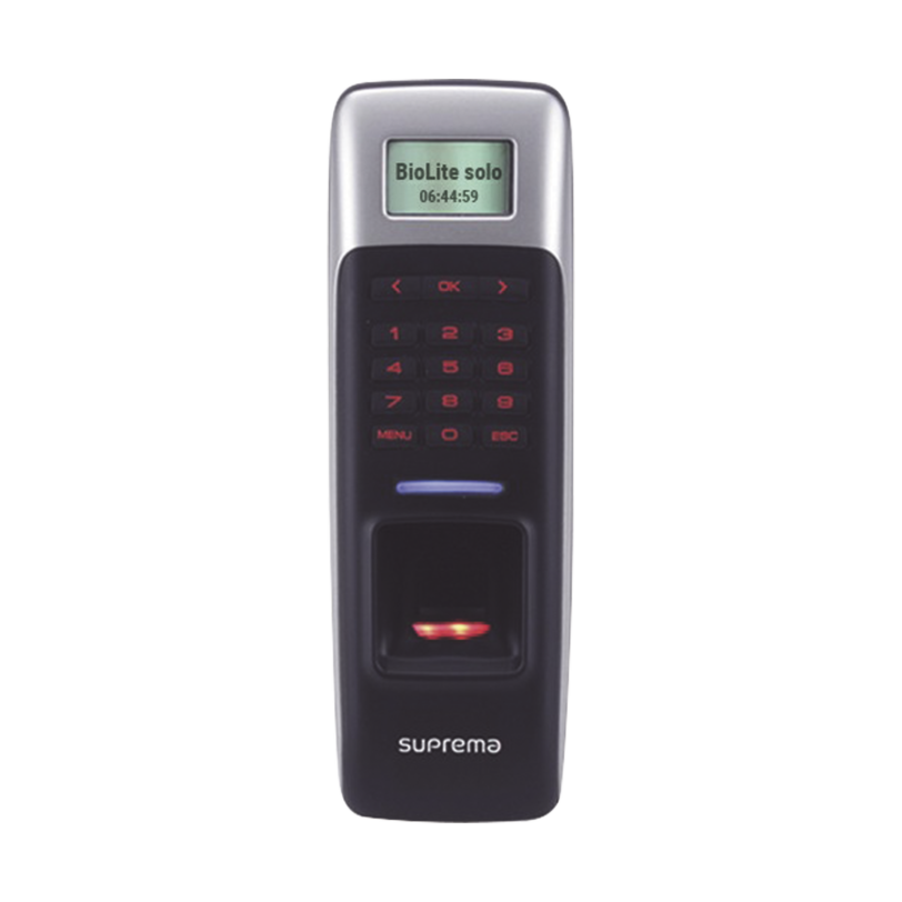 BioLite Lector de Huella y Teclado / Standalone / Diseño Compacto y Elegante / Protección IP65