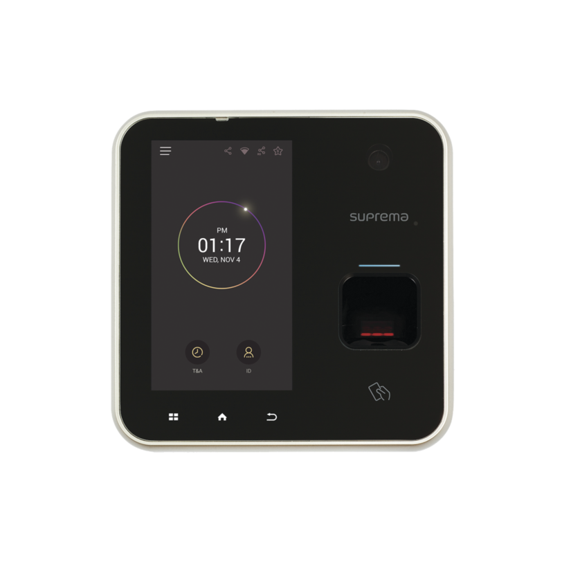 BioStation A2, Lector de Huella con Teclado Touch, Pantalla LCD 5, WiFi, PoE y Lector 125kHz EM