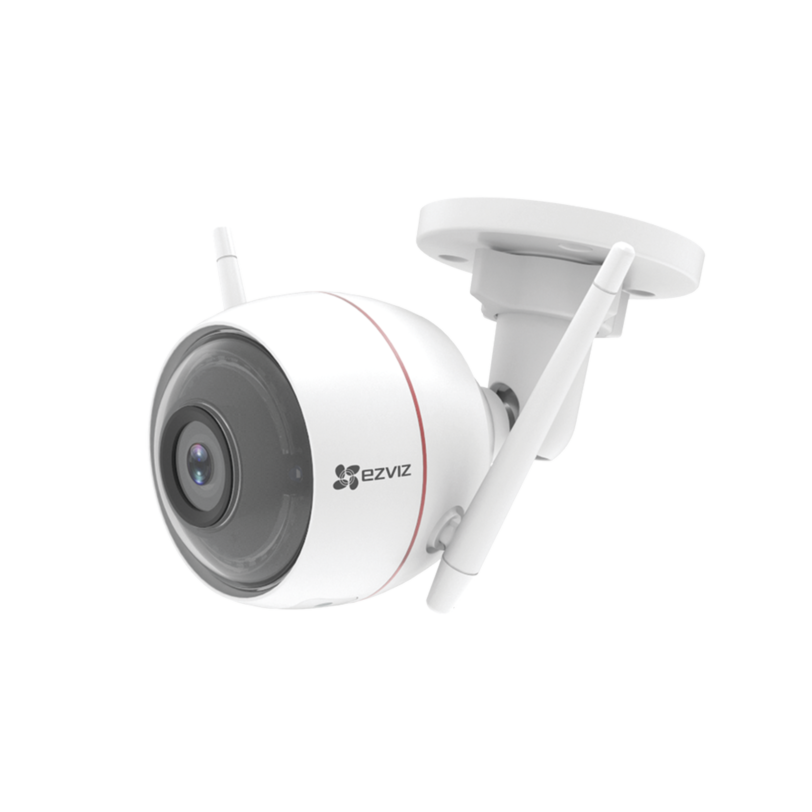 Bala IP 2 Megapíxel / WiFi / Lente 2.8 mm / 30 mts IR / Grabación en la Nube / Audio de Dos Vías / IP66 / Luz Blanca Integrado / Sirena Integrada / H.264