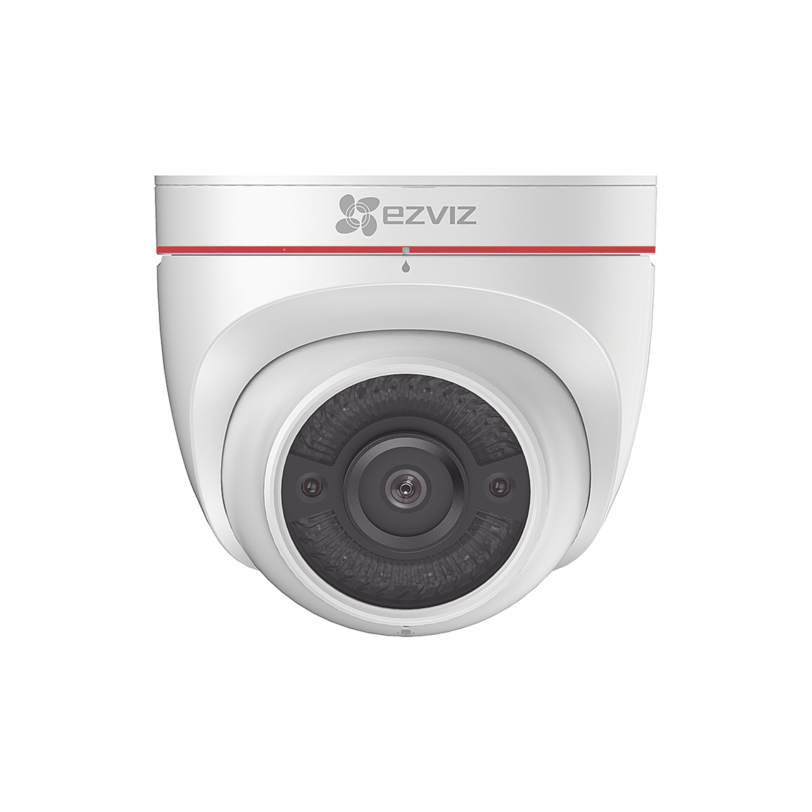 Domo IP 2 Megapíxel / WiFi / Lente 2.8 mm / Uso  en Exterior IP67 / IR 30 metros /Sirena y Estrobo / Micrófono y Bocina Integrado / Notificación Push /  Memoria Micro SD / H.265