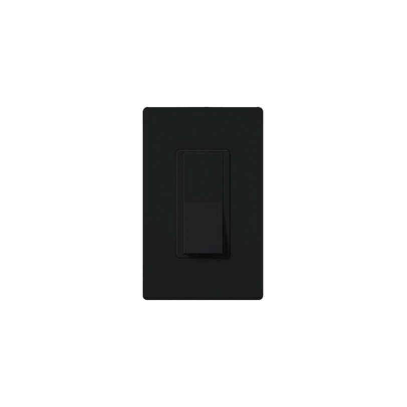 Switch un solo polo 15 Amp negro nigth