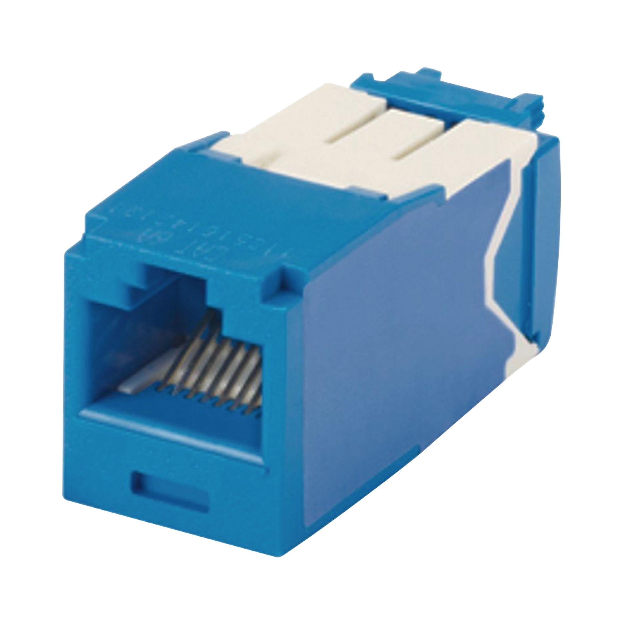 Conector Jack RJ45 Estilo TG, Mini-Com, Categoría 6A, de 8 posiciones y 8 cables, Color Azul
