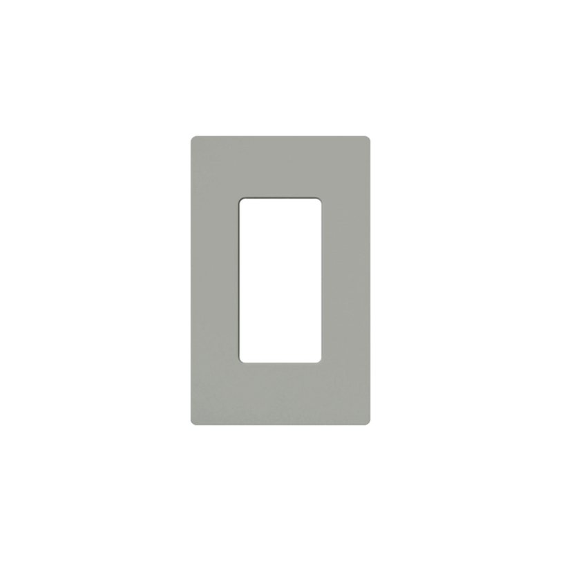 Placa de pared 1 espacio, para atenuador (dimmer), switch ó control remoto PICO inalámbrico.