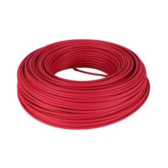 Cable Fotovoltaico Rojo / 6mm² (10AWG) / Material COBRE / 2000V / Rollo de 100 m