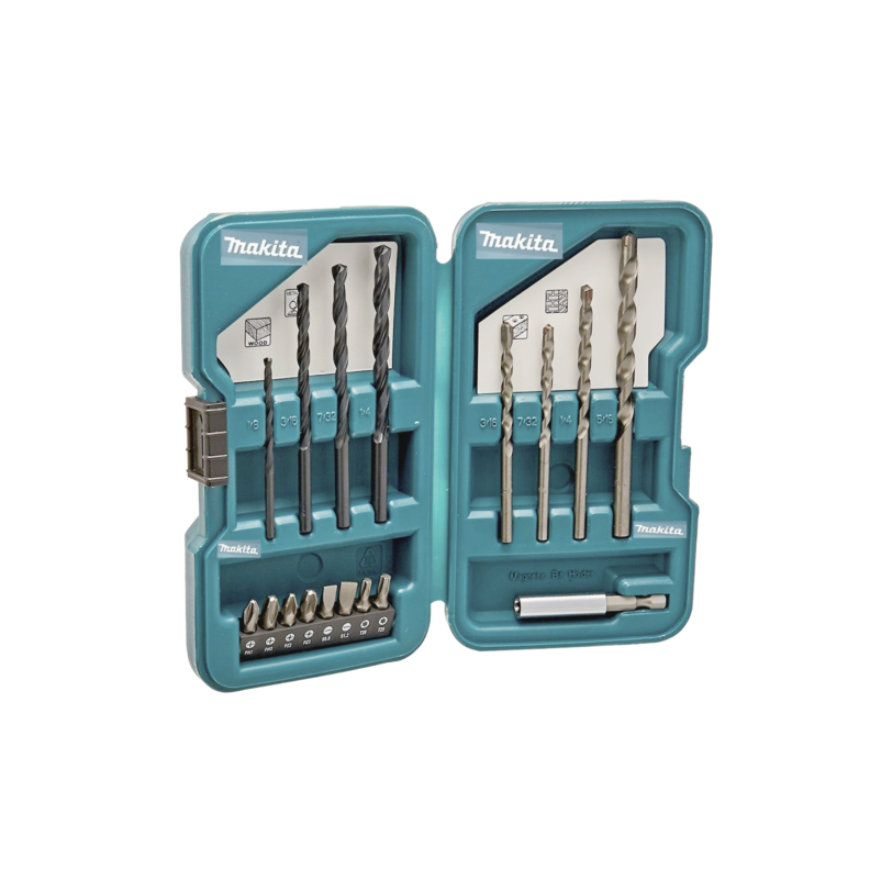 Juego de accesorios multipropósito 17 piezas para metal, concreto, madera y puntas para atornillar.