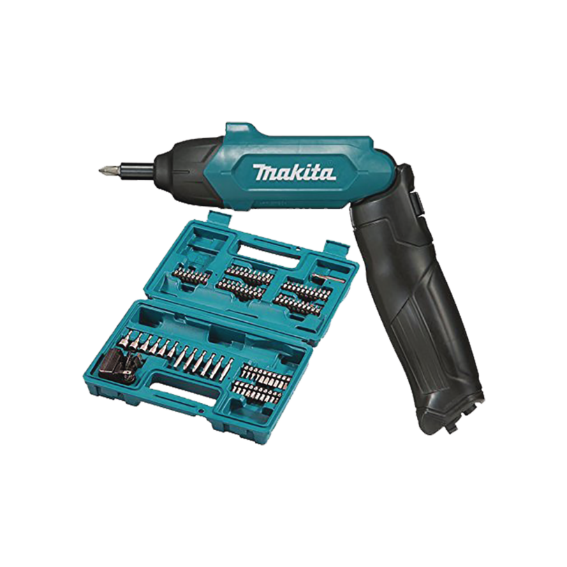 Atornillador Reversible (Broquero 1/4) de 220 RPM con Cargador USB (Incluye 81 Puntas).