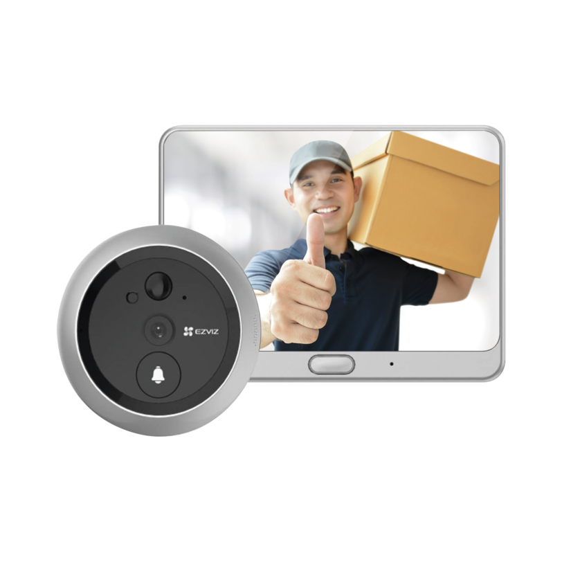 Visor Inteligente Para Puertas (Mirilla) / Inalámbrico / Con Cámara 720P /  Detección de Movimiento / Audio de Dos Vías /  Para el Interior de la Puerta /  Micro SD