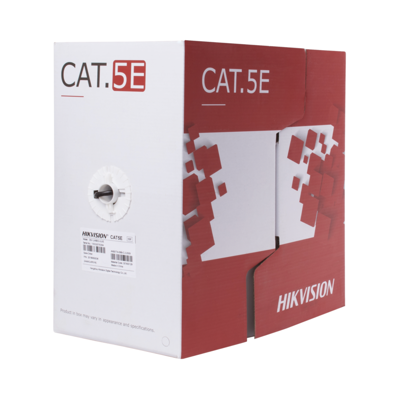 Bobina de Cable UTP /  Cat 5e / 24 AWG / 305 mts / Uso Exterior / 100% Cobre
