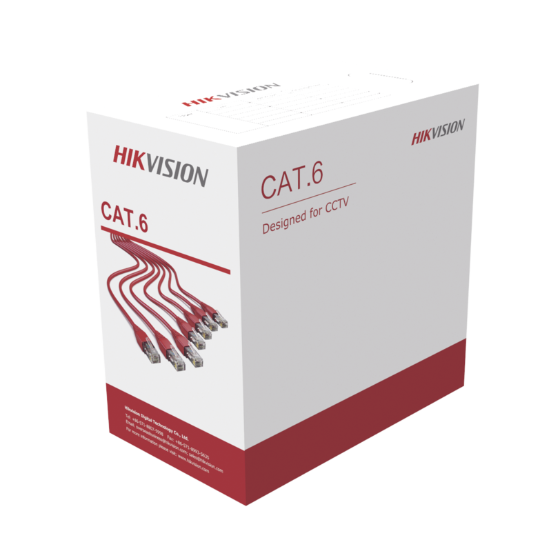 Bobina de Cables UTP 305 mts / Cat6 / CCA / 24 AWG / PVC / Uso en Interior / Color Blanco