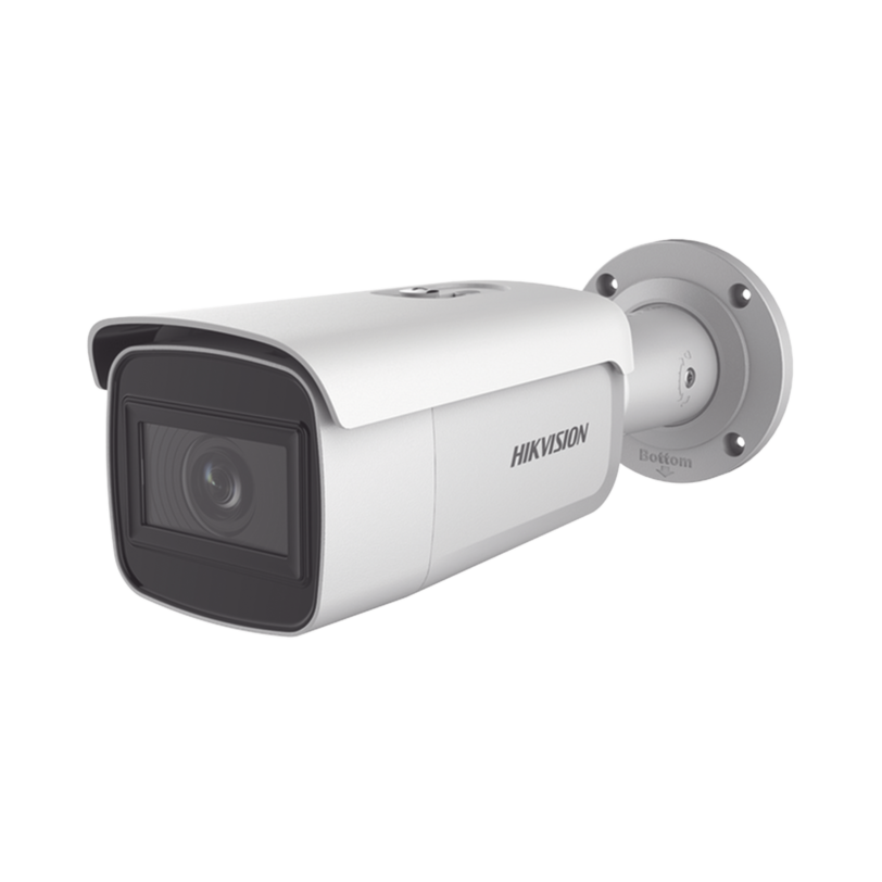 Bala IP 4 Megapíxel / Serie PRO / 50 mts IR EXIR / Exterior IP67 / WDR 120 dB / PoE+ / Audio y Alarmas / Lente Mot. 2.8 a 12 mm / Video analíticos Integrados
