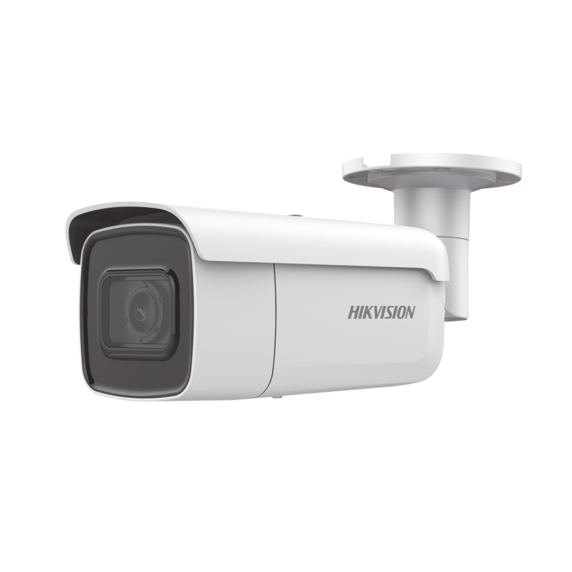Bala IP 8 Megapixel (4K) / Serie PRO + /  50 mts IR EXIR / Lente Mot. 2.8 a 12 mm / Ultra Baja Iluminación IP67 / IK10 / Videoanaliticos Integrados / WDR 120dB / Audio y Alarmas / PoE+