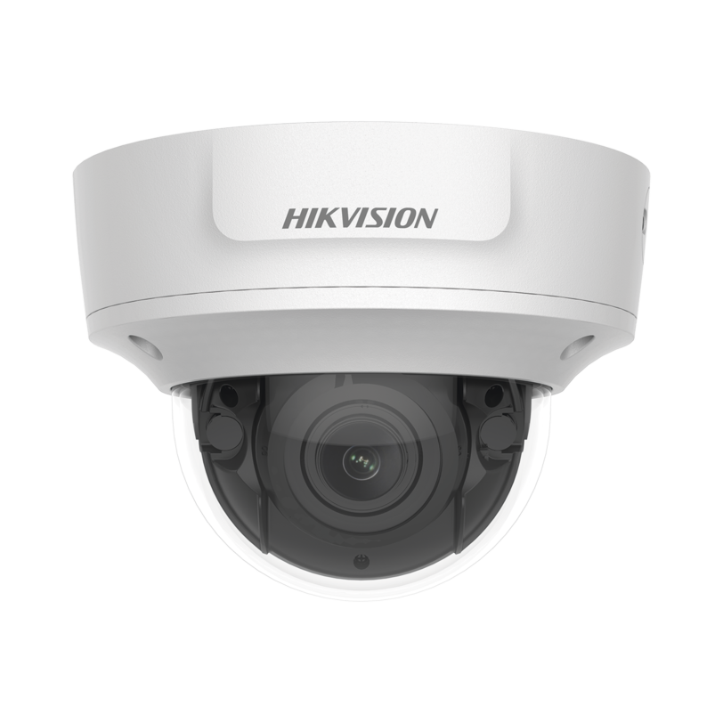 Domo IP 8 Megapixel / Serie PRO / Lente Mot. 2.8 a 12 mm / 30 mts IR EXIR / Exterior IP67 / IK10 / WDR 120 dB / Audio y Alarmas / PoE / Videoanaliticos Integrados