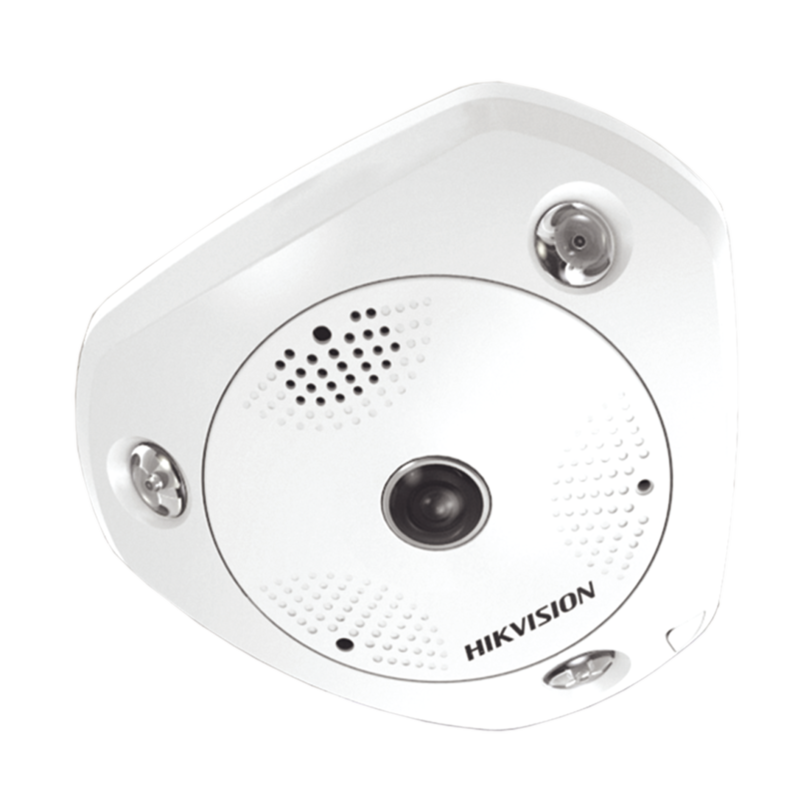 Fisheye IP 3 Megapixel / 180Â° / 360Â° / DEWARPING / WDR / 15 mts IR  / PTZ Digital / Heat Map / Entrada-Salida audio y alarma / Múltiples vistas / IP66 / IK10 / PoE