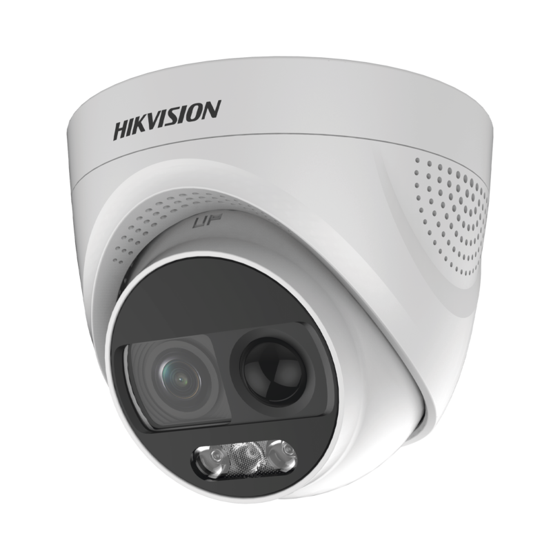 Domo TURBOHD 1080p / Imagen a color 24/7 / Lente 2.8 mm / Luz Blanca 20 mts / Exterior IP67 / WDR 130dB / Sensor PIR / Salida de alarma