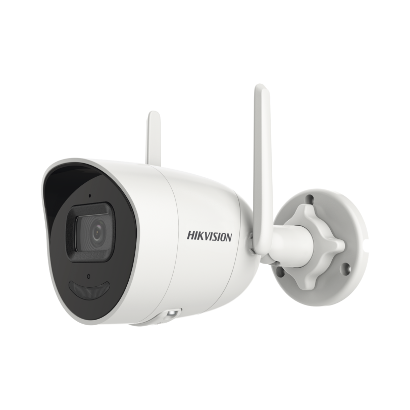 (120 mts Distancia / Modo Repetidor) Bala IP 2 Megapíxel / Lente 2.8 mm / 30 mts IR / IP66 / Wi-Fi / dWDR / Soporta Micro SD / H.265+ / Micrófono y Bocina Interconstruido