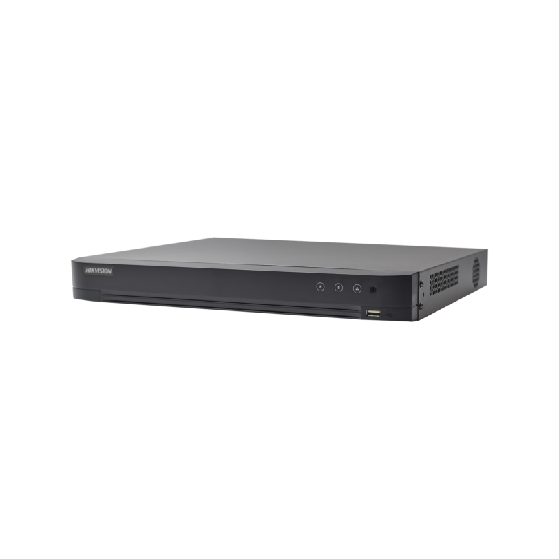 DVR 4 Megapíxel / 32 Canales TURBOHD + 8 Canales IP / 2 Bahías de Disco Duro / 1 Canal de Audio / Video análisis
