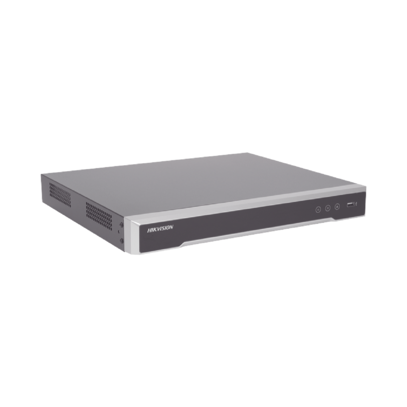 NVR 12 Megapixel (4K) / 8 canales IP / 8 Puertos PoE+ / 2 Bahías de Disco Duro / Switch PoE 300 mts / HDMI en 4K / Soporta POS