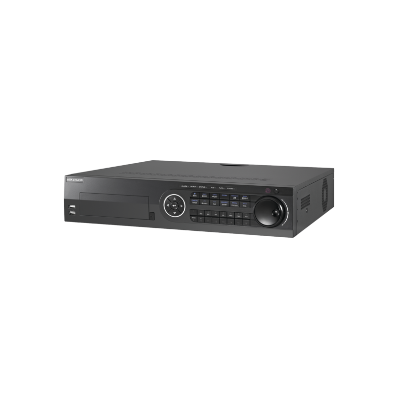 DVR 4 Megapixel / 16 Canales TURBOHD + 8 Canales IP / 8 Bahías de Disco Duro / 16 canales de Audio / 16 Entradas de Alarma