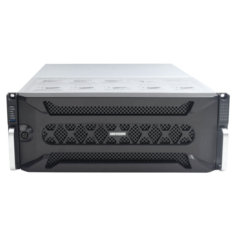 NVR 12 Megapixel (4K) / 256 canales IP / 24 Bahías de Disco Duro / 4 Puertos de Red / Soporta RAID con Hot Swap / NVR