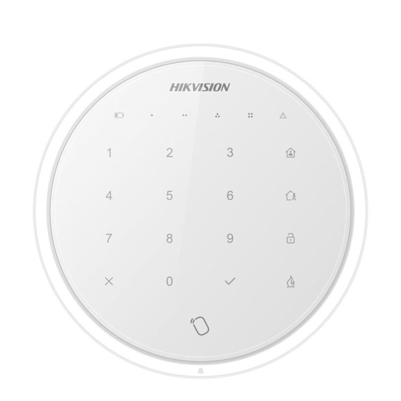 (AX HUB) Teclado Inalámbrico compatible con paneles de alarma inalámbricos de  HIKVISION