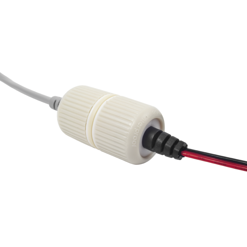 Protector para Exterior IP68 / Adaptador para el Conector Tipo Plug (12 VCD) en Cámaras epcom / HIKVISION / HiLook